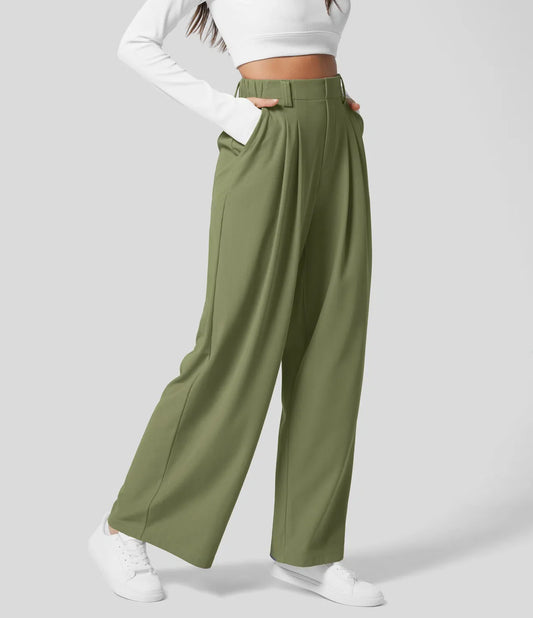 Kordyn - Chique high-waisted broek met wijde pijpen voor dames