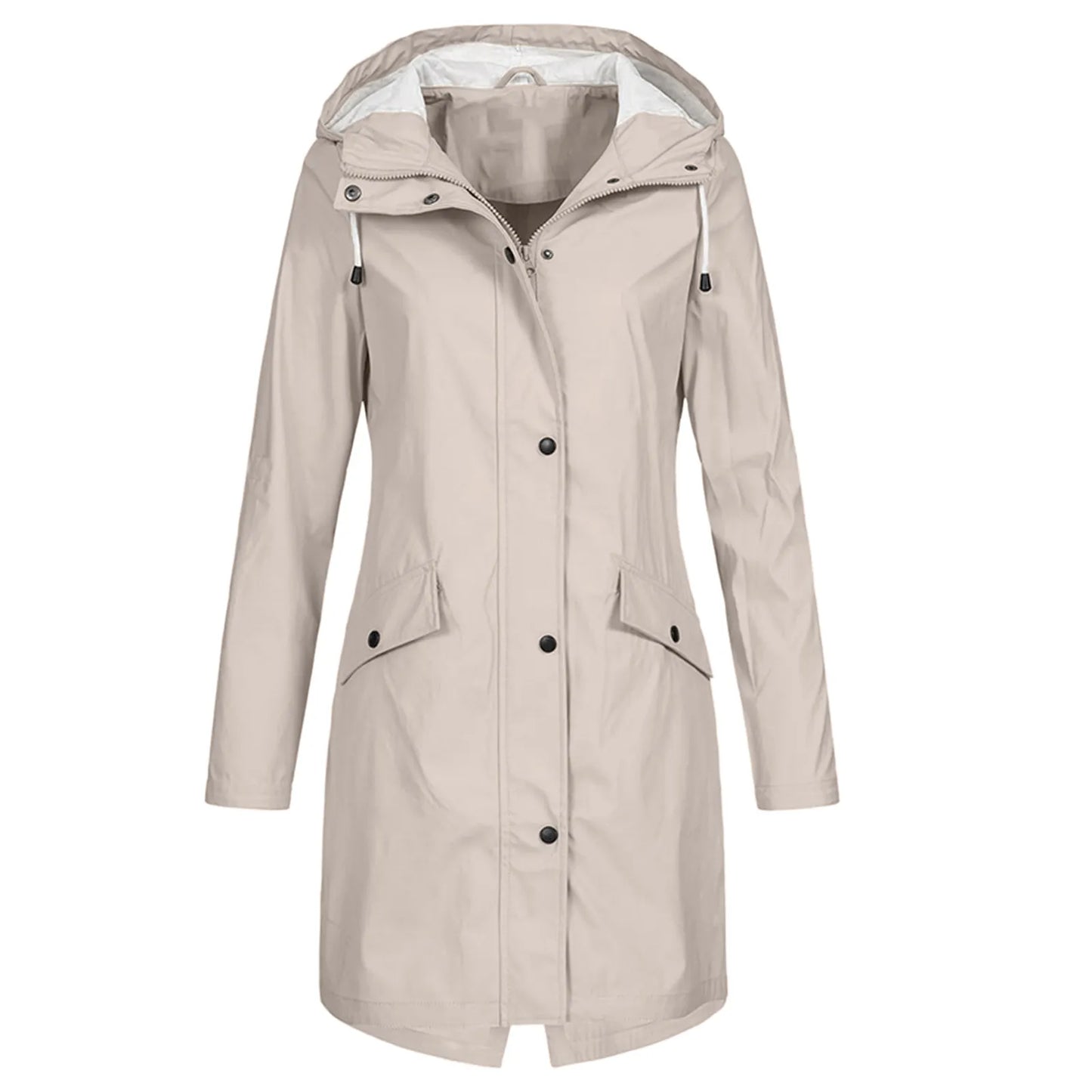 Clarissa - All-weather waterdichte lange regenjas voor vrouwen