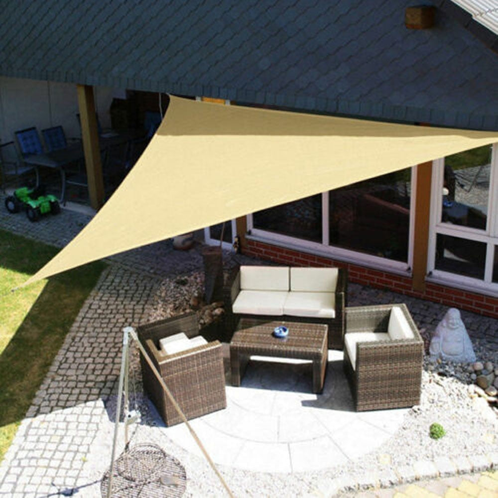 Waterafstotend schaduwdoek met montagekit voor buiten