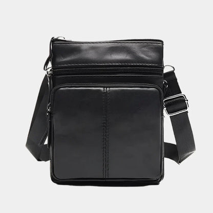 Nikolai - Leren crossbodytas met meerdere compartimenten voor mannen