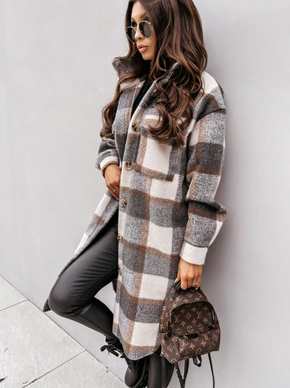 Briony - Geruite damesjas oversized
