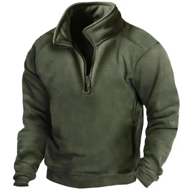 Darius - Half zip trui met hoge kraag voor heren