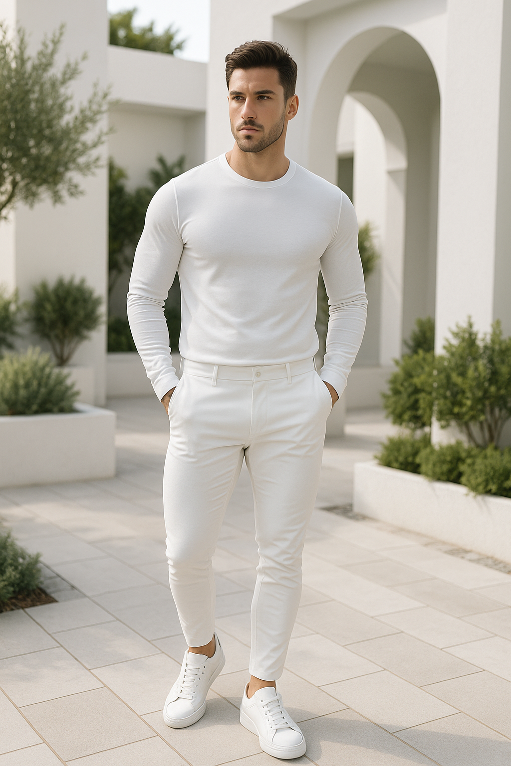 Slim Fit Chique Denim Broek Met Zakken - Hero