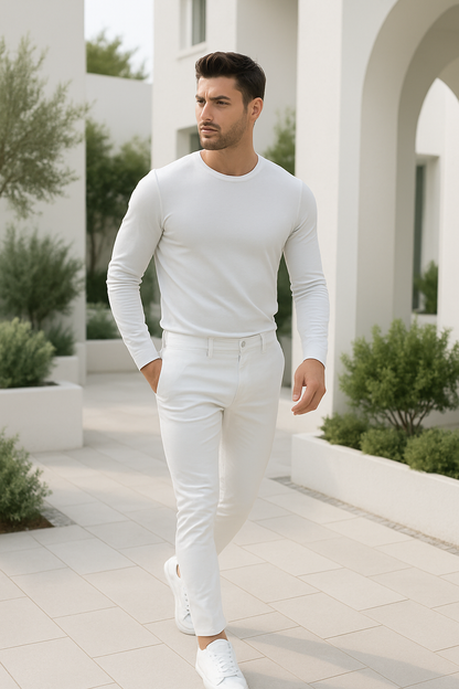 Slim Fit Chique Denim Broek Met Zakken - Hero