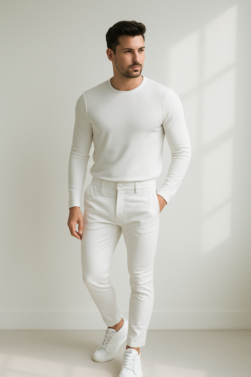 Slim Fit Chique Denim Broek Met Zakken - Hero