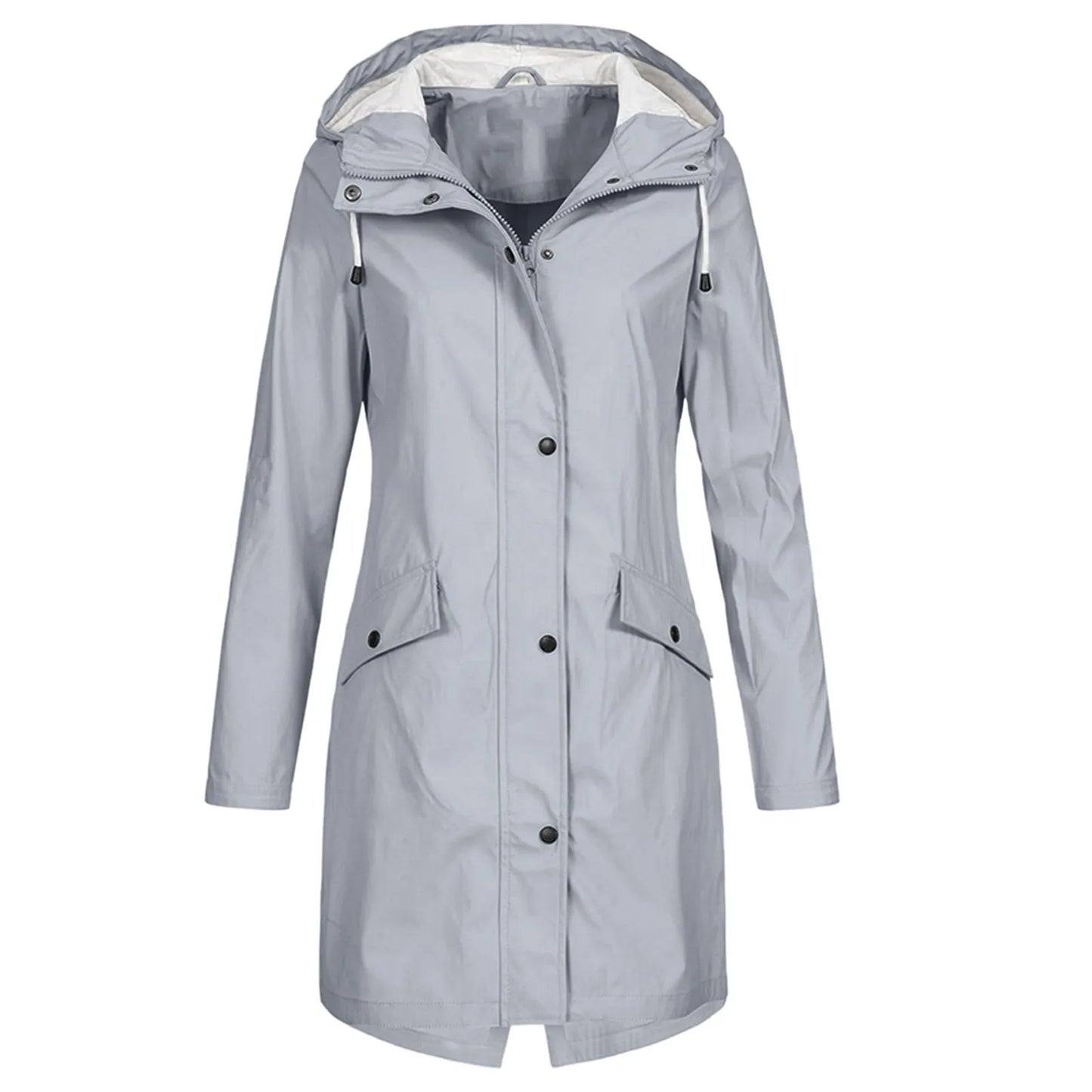 Clarissa - All-weather waterdichte lange regenjas voor vrouwen