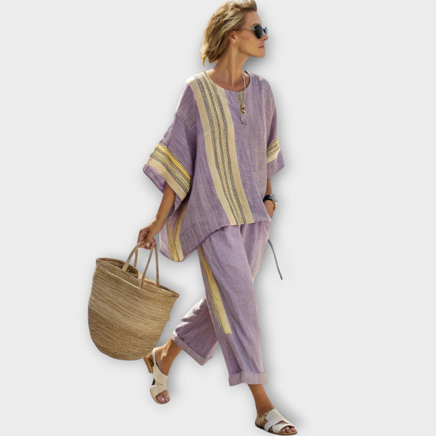 Desire - Zomerse dames co-ord set met wijde broek