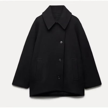 Ceece - Dubbelzijdige oversized jas voor dames