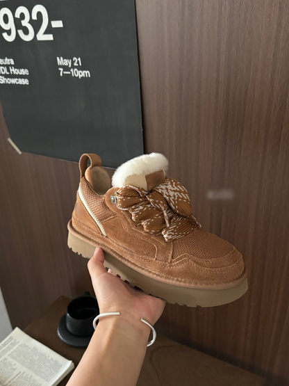 Silvana - Warme met imitatiebont gevoerde wintersneakers voor dames