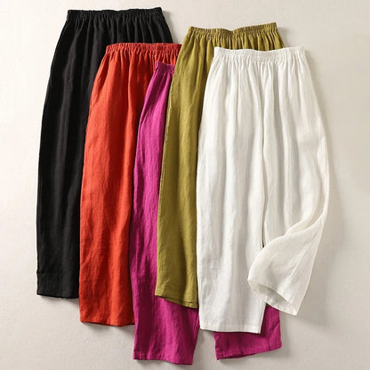 Alondra - Comfortabele damesbroek met rechte pijpen en elastische taille
