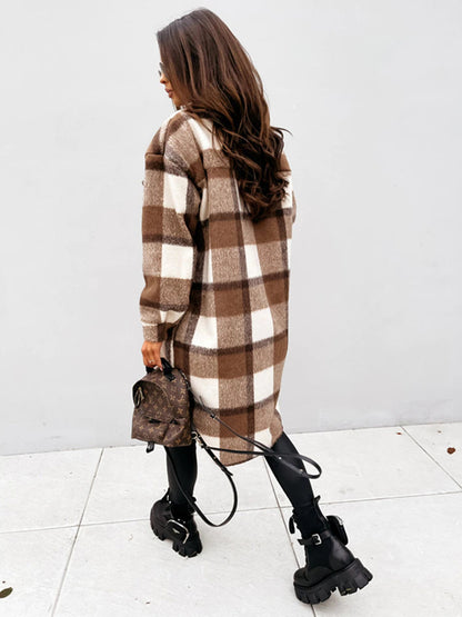 Briony - Geruite damesjas oversized