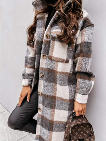Briony - Geruite damesjas oversized