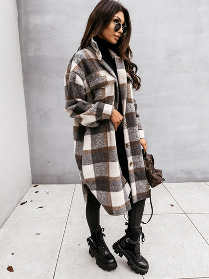 Briony - Geruite damesjas oversized