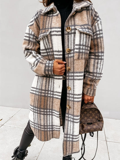 Briony - Geruite damesjas oversized