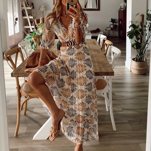 Rita - Dames casual lange jurk