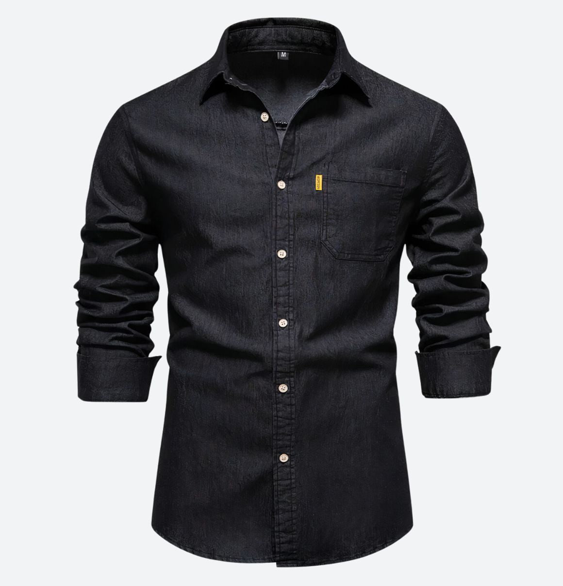 Marcelo | Denim shirt met lange mouwen voor heren