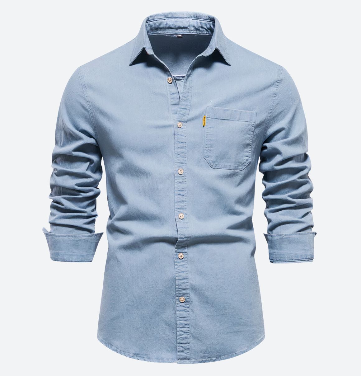 Marcelo | Denim shirt met lange mouwen voor heren
