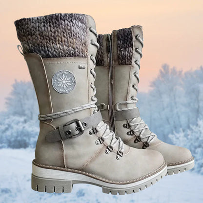 Jaya - Winterklaar veterlaarzen met antislip zool