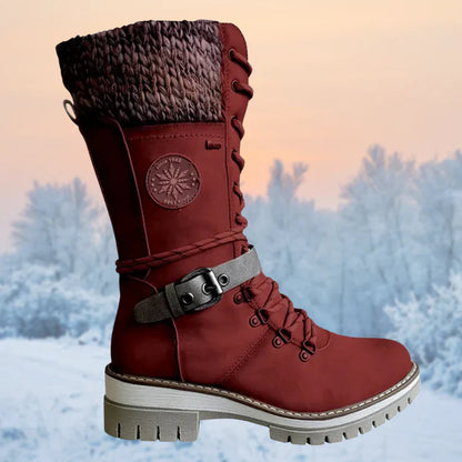Jaya - Winterklaar veterlaarzen met antislip zool