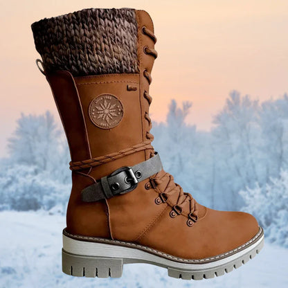 Jaya - Winterklaar veterlaarzen met antislip zool