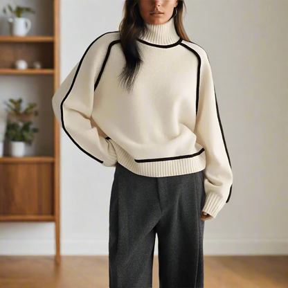 Jelli | Turtleneck losse gebreide trui