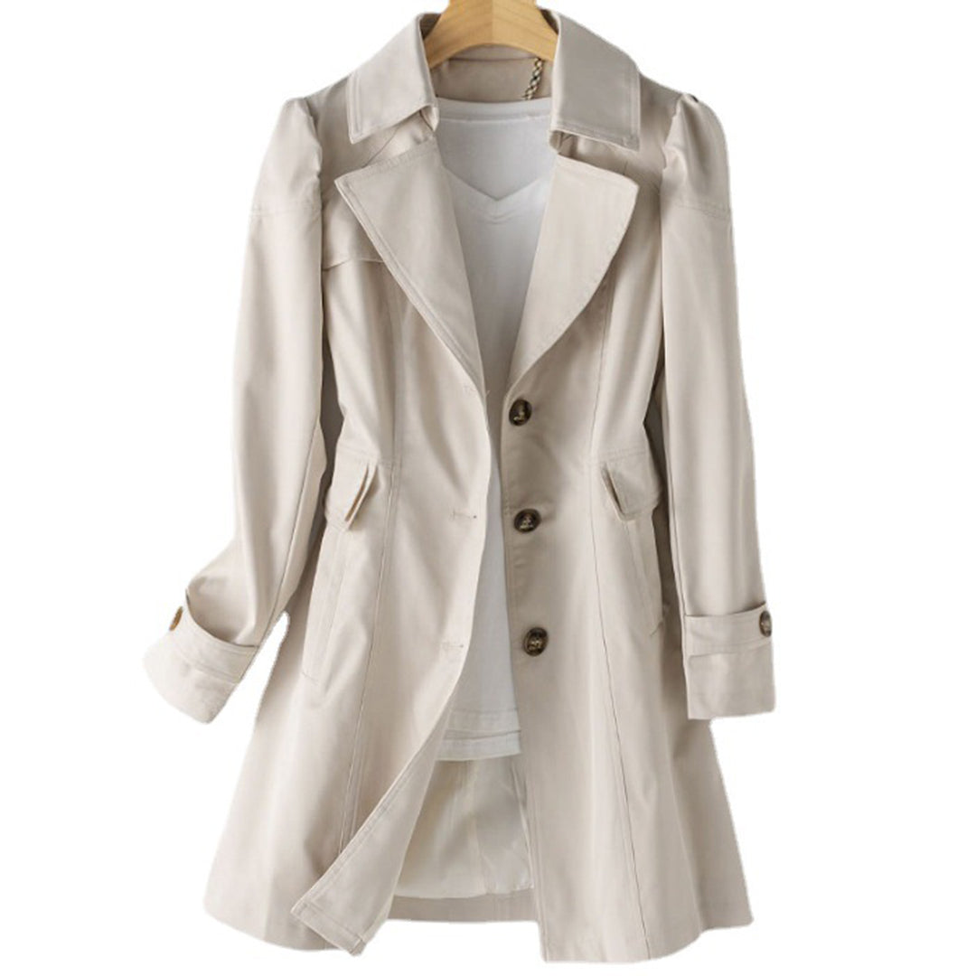 Modern uitgesneden trenchcoat dames
