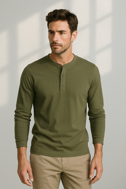 Laird - Casual longsleeve ronde hals