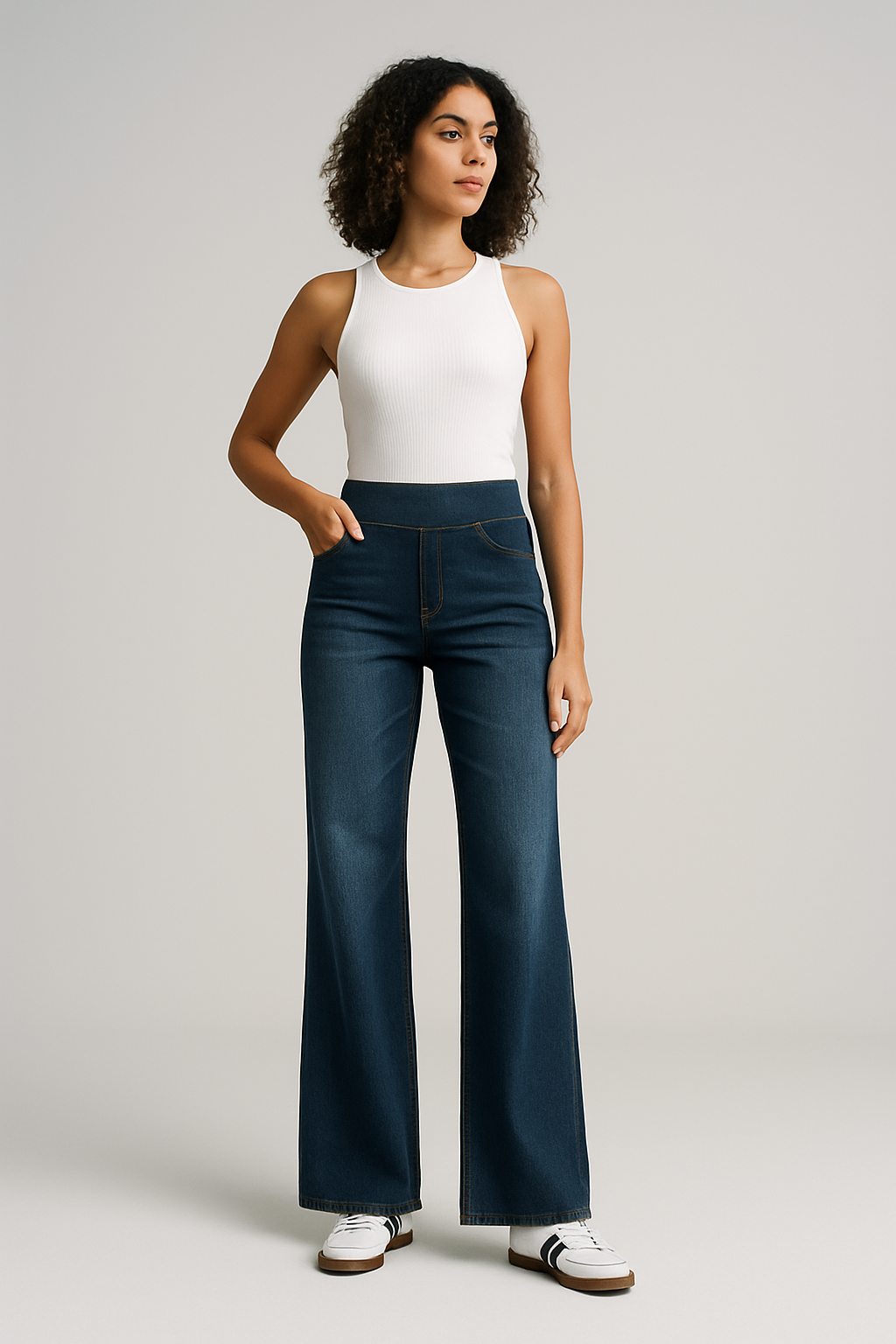 Lorena - Stretchy jeans met elastische tailleband
