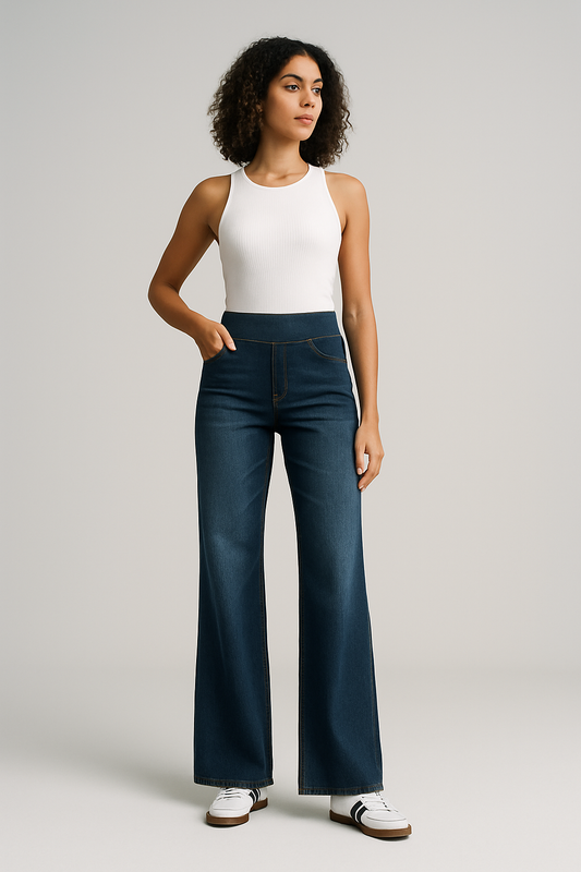 Lorena - Stretchy jeans met elastische tailleband
