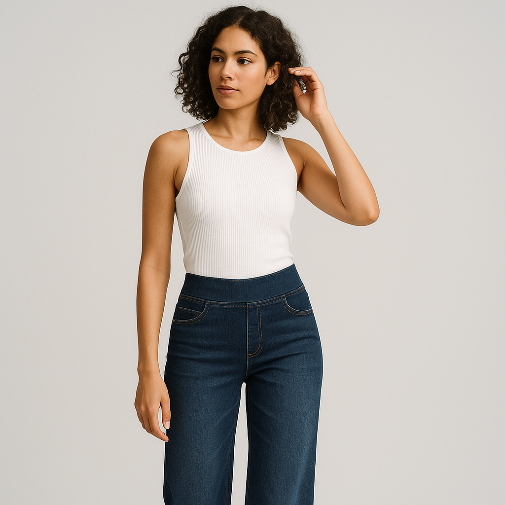 Lorena - Stretchy jeans met elastische tailleband
