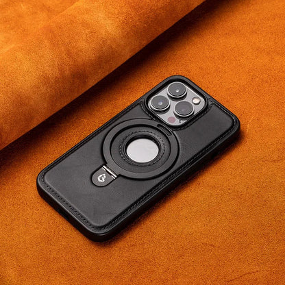 Magnetische iPhone-hoes met ringstandaard en compatibel met draadloos opladen