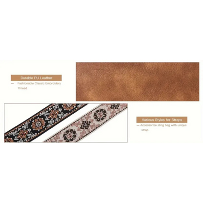 Zamfira - Crossbody damestas met ritsvakken en verstelbare band