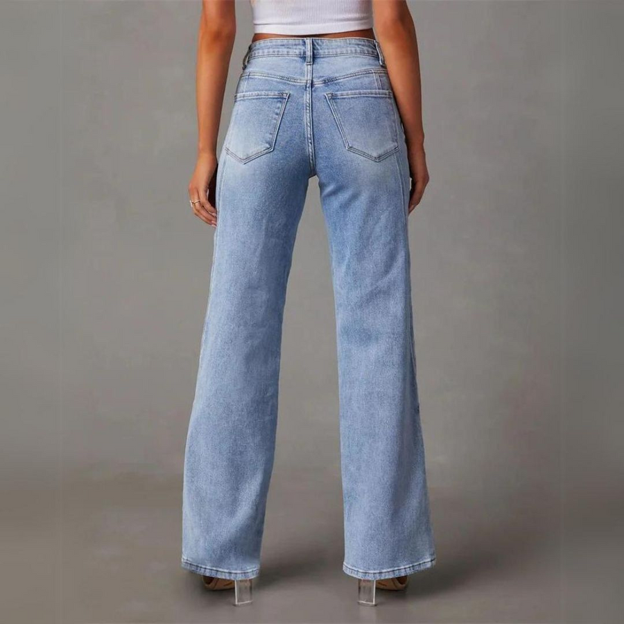 Elise Jeans – High-Waisted Wide Jeans