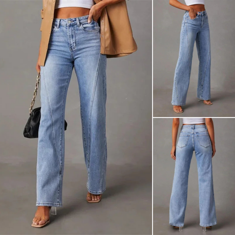 Elise Jeans – High-Waisted Wide Jeans