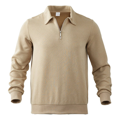 Zeno - Half-zip gebreide herensweater