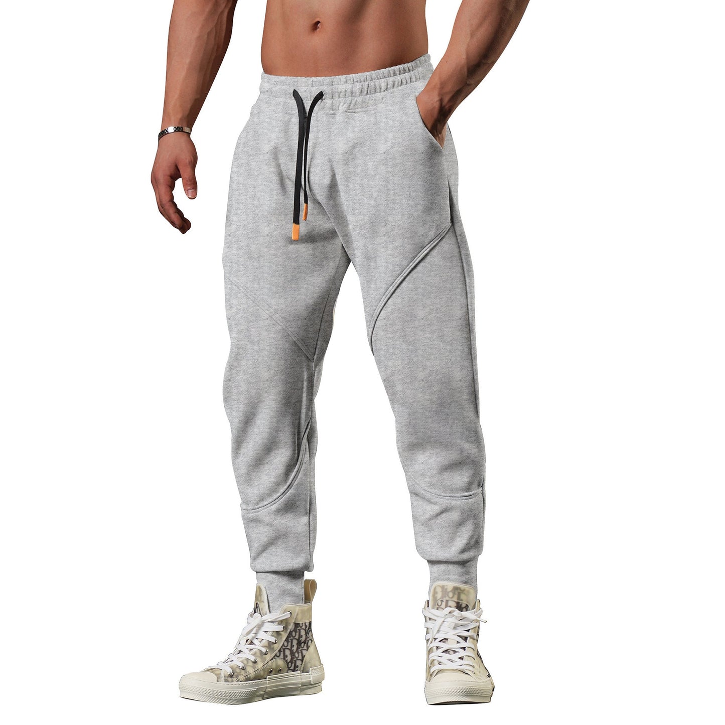 Nomar - Heren tapered jogger broek met koord comfort