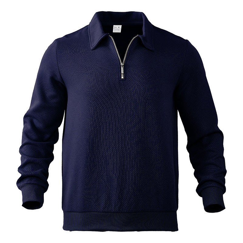 Zeno - Half-zip gebreide herensweater