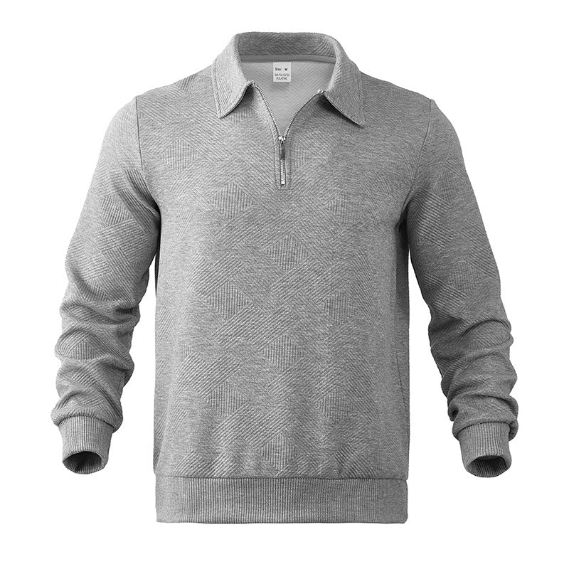 Zeno - Half-zip gebreide herensweater