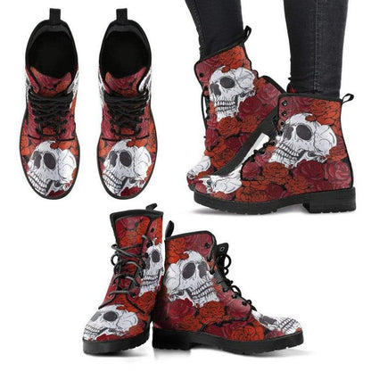 Carlota - Dames veterboots met opvallende illustratie