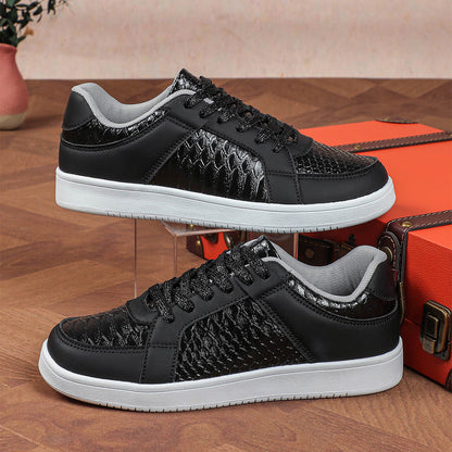 Kirsten - Dames sneakers met structuuraccent en stevige zool