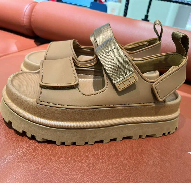 Rut - Chunky sandalen met brede band en klittenbandsluiting voor dames