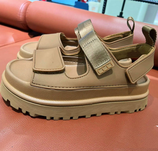 Rut - Chunky sandalen met brede band en klittenbandsluiting voor dames
