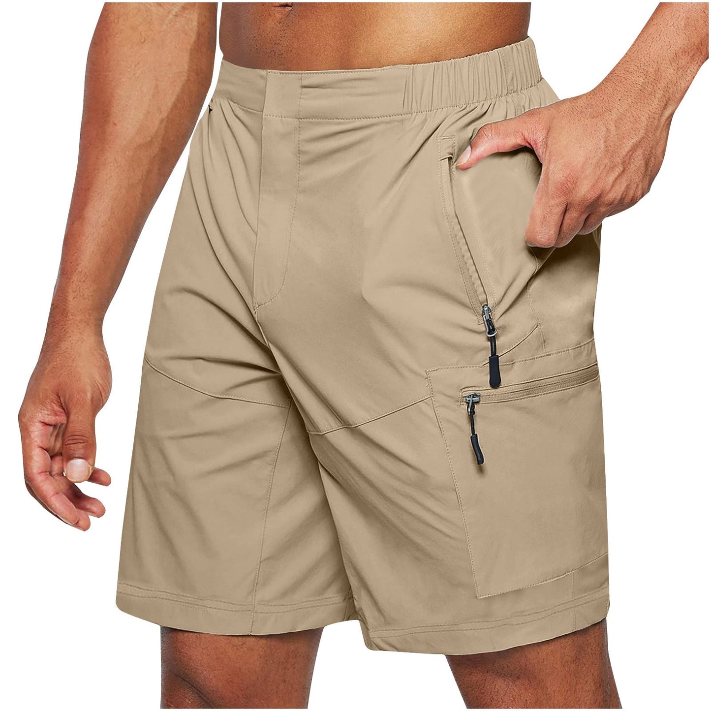 Martial - Herenshorts met meerdere ritszakken voor actieve dagen