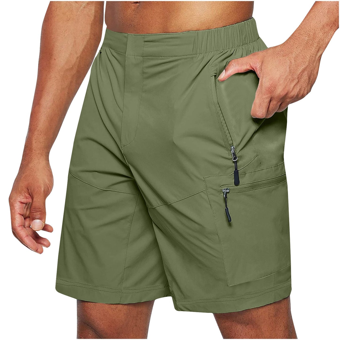 Martial - Herenshorts met meerdere ritszakken voor actieve dagen