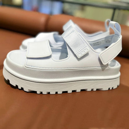 Rut - Chunky sandalen met brede band en klittenbandsluiting voor dames