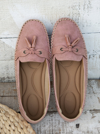 Ulyssa - Dames loafers met strikdetail en flexibele zool