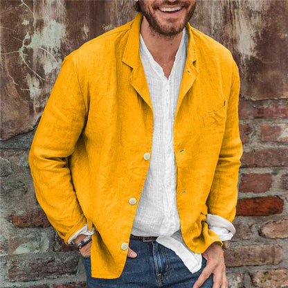 Norbert - Heren blazer met relaxte pasvorm en knoopsluiting