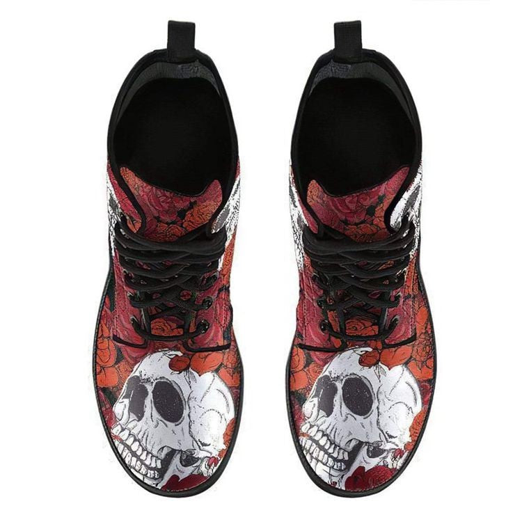 Carlota - Dames veterboots met opvallende illustratie