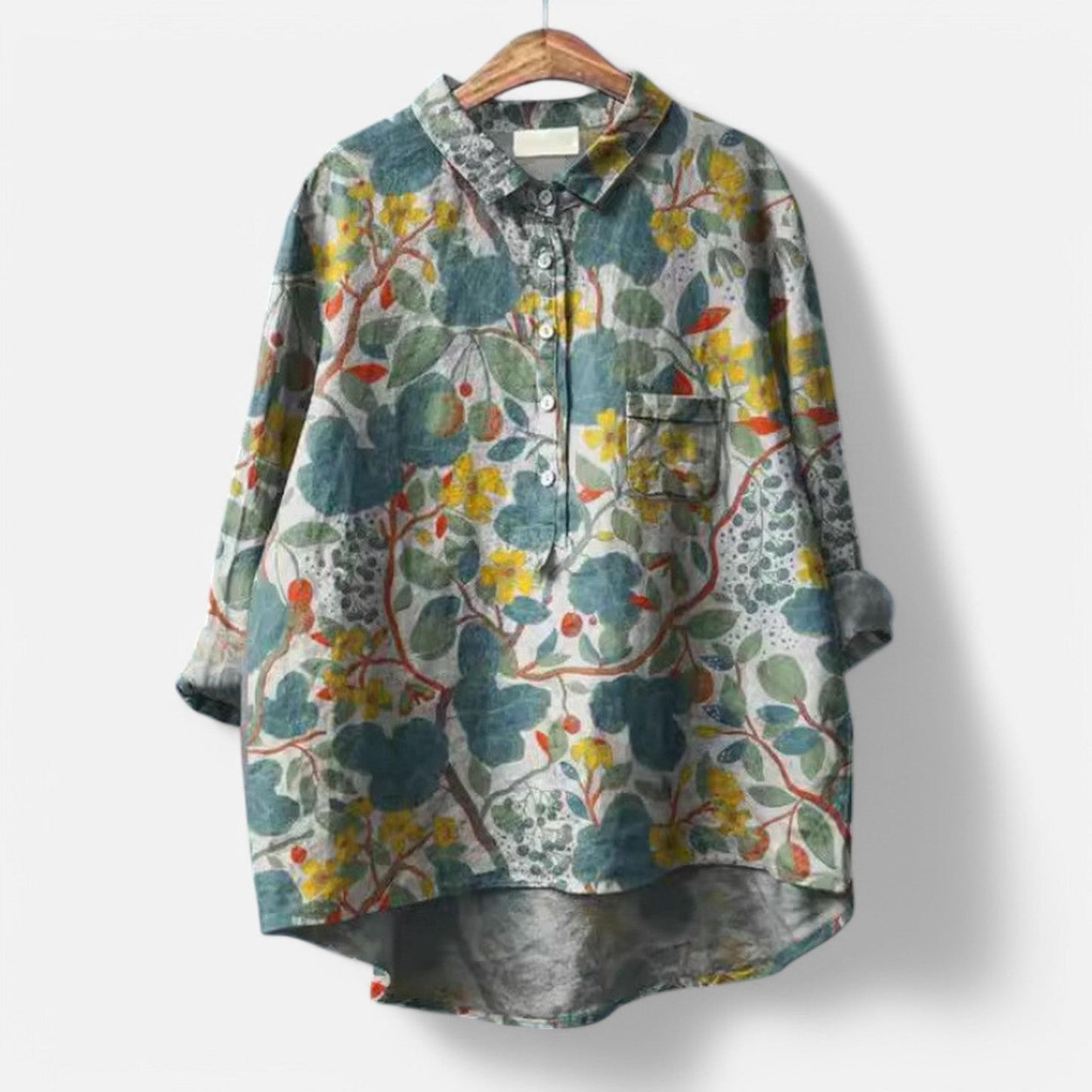 Maira - Oversized blouse met hondenprint voor dames