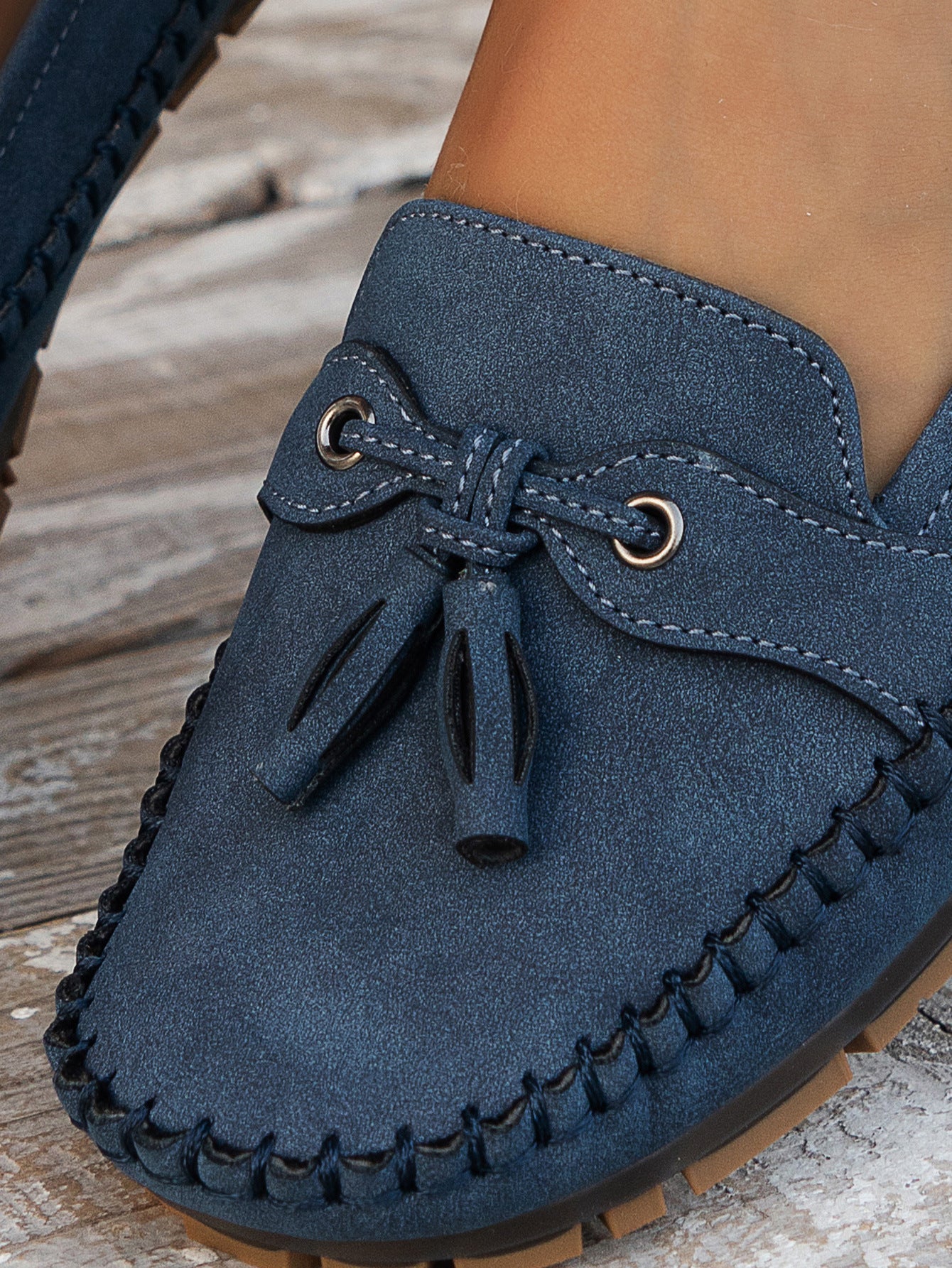 Ulyssa - Dames loafers met strikdetail en flexibele zool